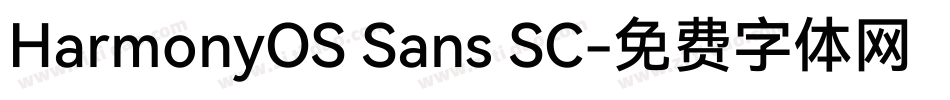 HarmonyOS Sans SC字体转换